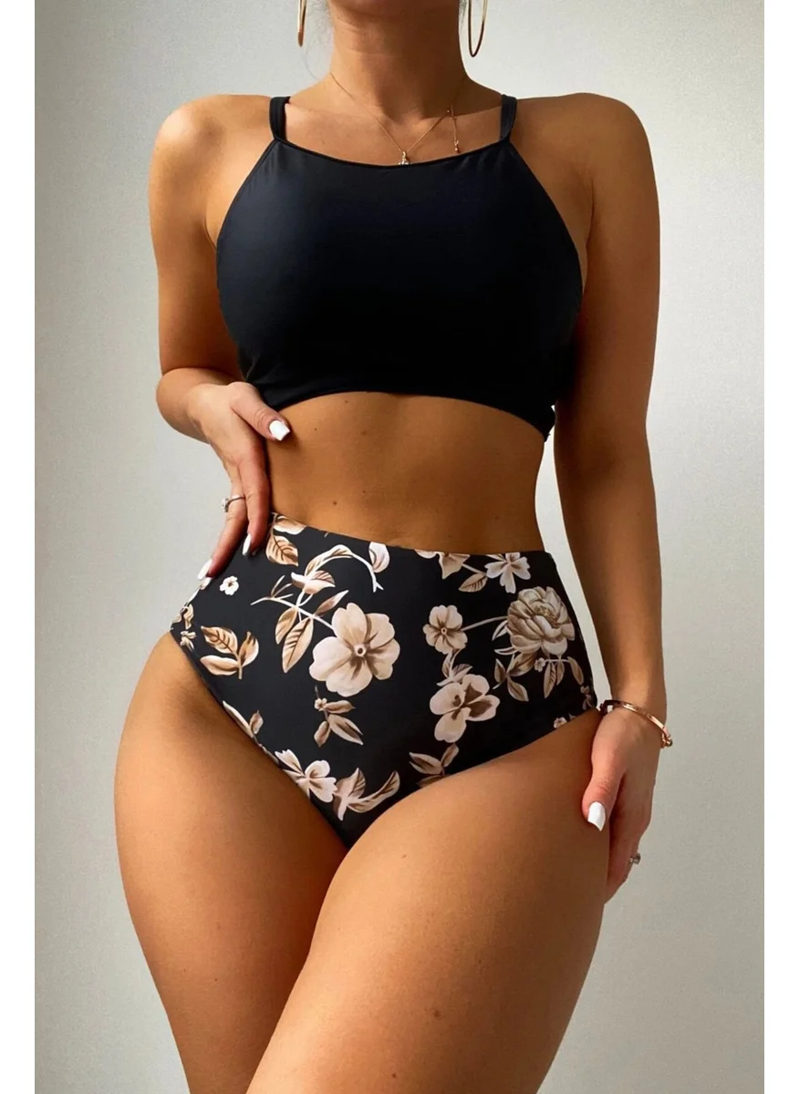 انجلسين High Waist Printed Bikini Bottom