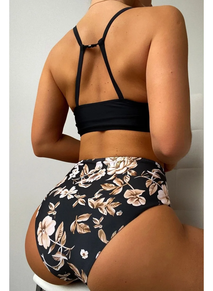 انجلسين High Waist Printed Bikini Bottom