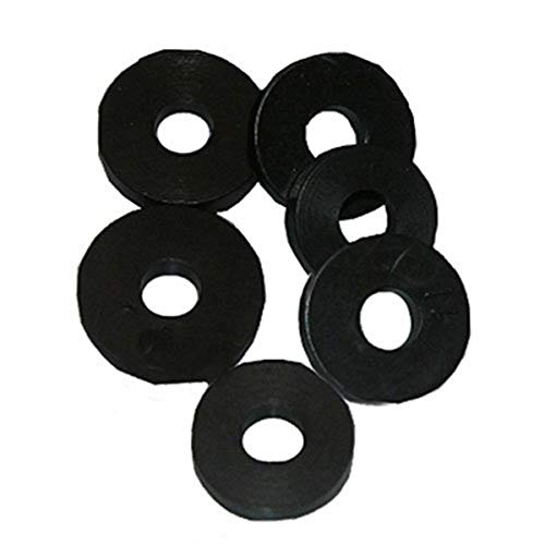 LASCO لاسكو 02-1113 غسالة صنبور مسطحة كبيرة 3/8، عبوة 6 قطع - Image 1