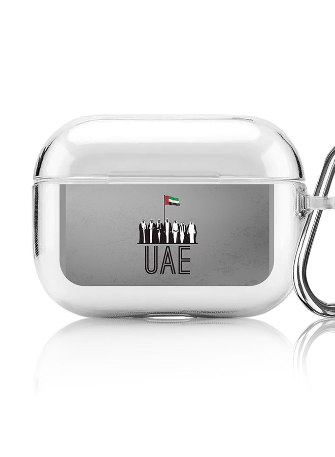 Stylizedd Classic Clear printed Case for Apple AirPods Pro 2nd Generation Thin Transparent Cover [Designed for Apple AirPods Pro 2nd Generation] - United - UAE - Image 1