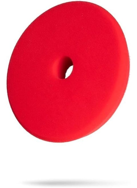 Premium Polisher Pads - Expertly Designed To Make Polishing And Paint Correction Easy And Quick - Color Coded To Match With Recommended Polishes. (Red Wax & Sealant Pad, 6.5")