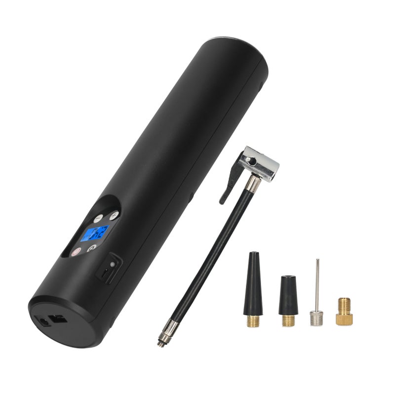 Portable Tire Air Pump with LED Digital Screen 150 PSI Wireless Rechargeable Air Compressor 12V Tire Inflator with Preset Pressure Auto Stop Emergency LED Light Multifunction Air Pump for Car Motorbike Bicycle Basketball Inflatables - Image 1