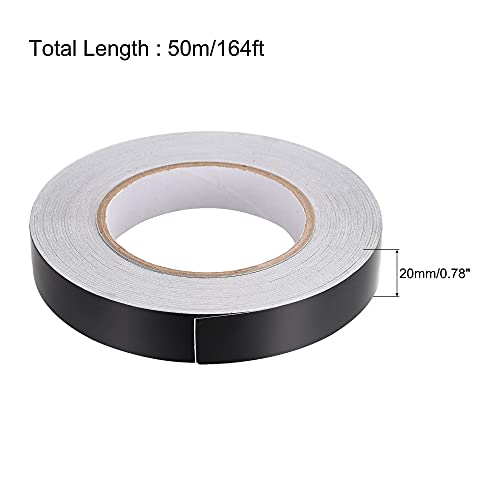uxcell Aluminum Foil Tape Black Matte Tape Non Reflective 20mmx50m/164ft for HVAC, Sealing, Patching Hot and Blocking Light 2pcs - Image 2