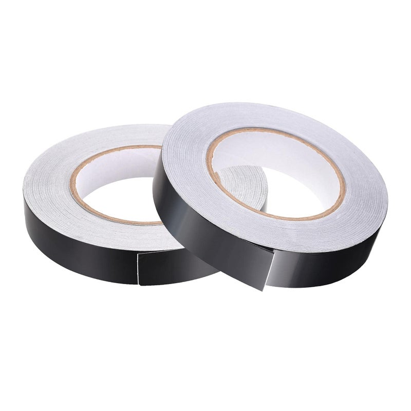 uxcell Aluminum Foil Tape Black Matte Tape Non Reflective 20mmx50m/164ft for HVAC, Sealing, Patching Hot and Blocking Light 2pcs - Image 5