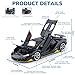 FRJV Toy Cars 118 Diecast Cars LP770 Metal Sports Car Model Car KitsCarros De Coleccion for Adults and KidsPull Back Cars with Lights and SoundsBig Toy Cars for Boys Age 47Black - Image 4