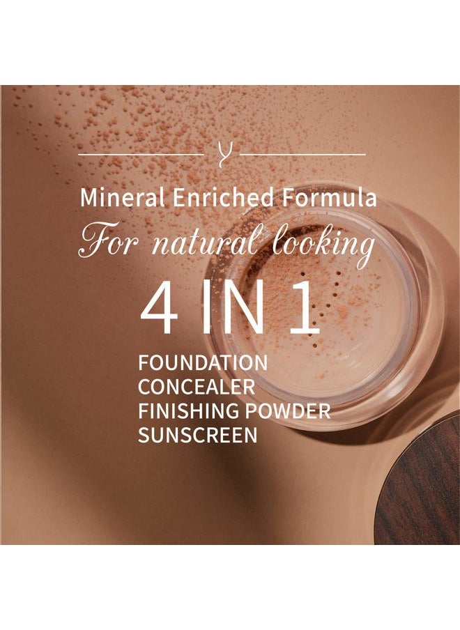 Gaya Cosmetics - Vegan Mineral Powder Foundation Light to Full Coverage, Natural Foundation for Natural-Looking, Mica Mineral Foundation, Cruelty Free, No Chemicals by Gaya Cosmetics (MF6) - Image 1