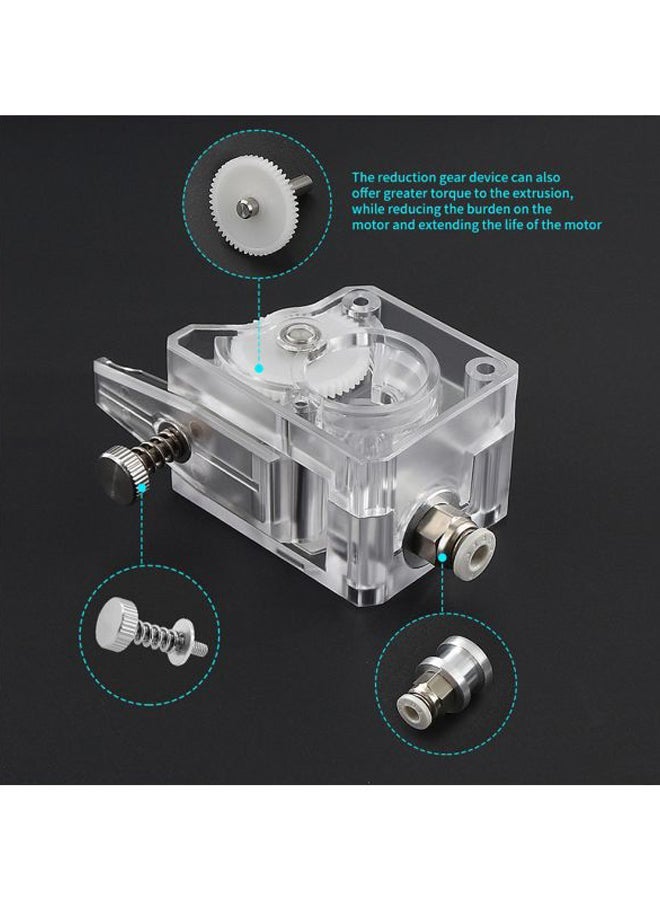 NIBEMINENT 9-Piece BMG Extruder Set For CR10/MK8 3D Printer Transparent/Black/Red  - Image 4