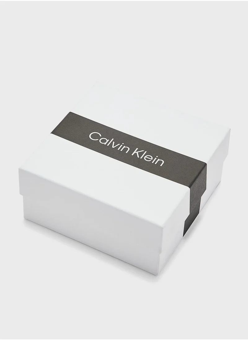 CALVIN KLEIN Ionic Plated Carnation Gold Steel With Crystal Necklace