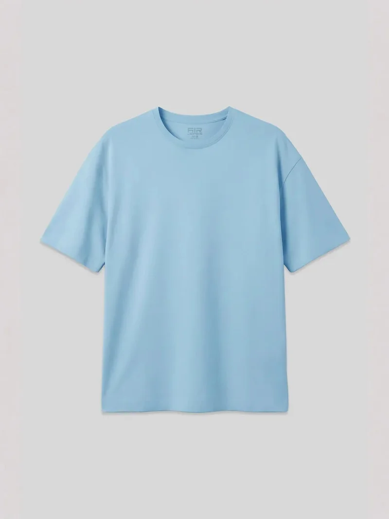 TOMMYLIFE TOMMY Oversized Cotton Blend Crew Neck T-Shirt