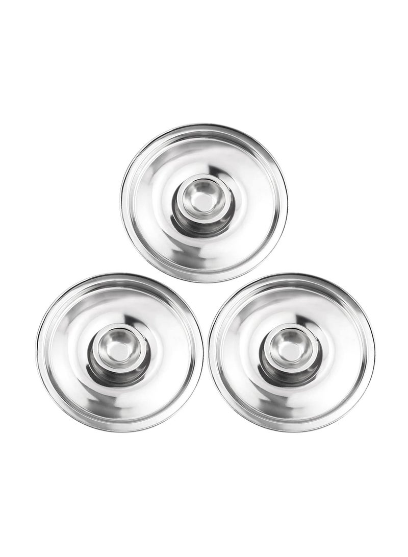 Excefore Stainless Steel Pot Cover, Heavy duty Stainless Steel ss Lid, Universal Lid Pots Pans Replacement Accessories, 6.3IN for Pan Lid Bowl Cover, 16cm  - Image 1