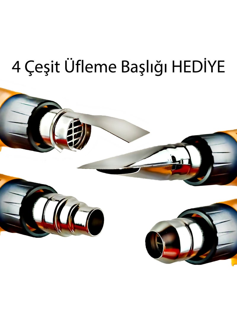 BN-5 2000 W Gradual Hot Air Gun + 4 Types of Tips and Gloves  - Image 2