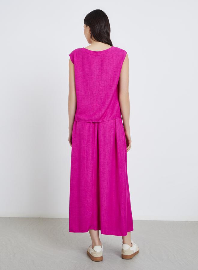 تايك تو طقم بلوزة وتنورة ماكسي مطرزة بالزهور - Image 4