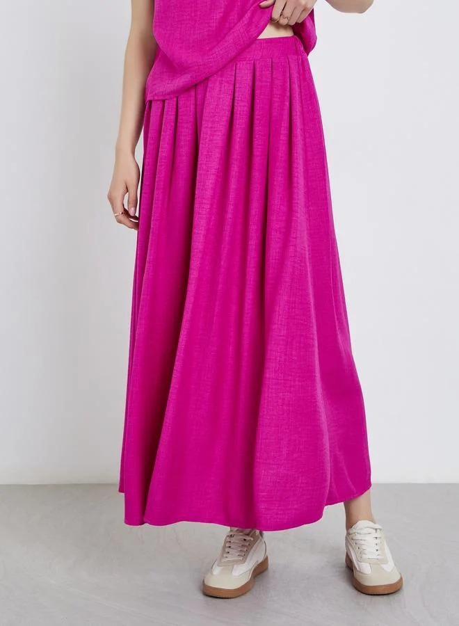 تايك تو Take Two Floral Embroidered Top and Maxi Skirt Co-Ords