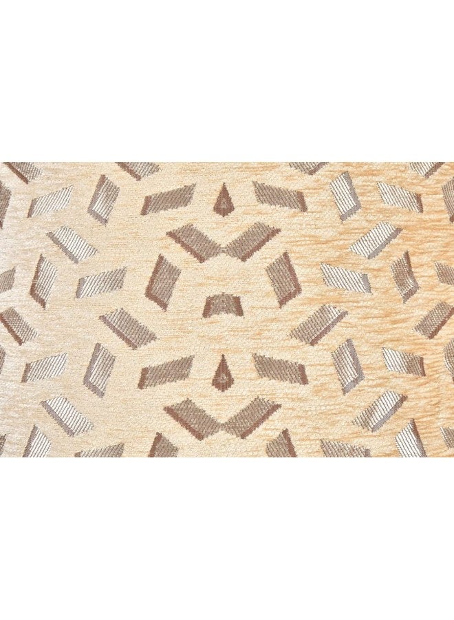 DECOMIZER DECOMIZER Jacquard Geomteric Cushion Covers 24 Inch X 24 Inch Set Of 3 Ethnic Motifs 240 TC Cushion Covers,Design- Bricks,Color- Beige  - Image 4
