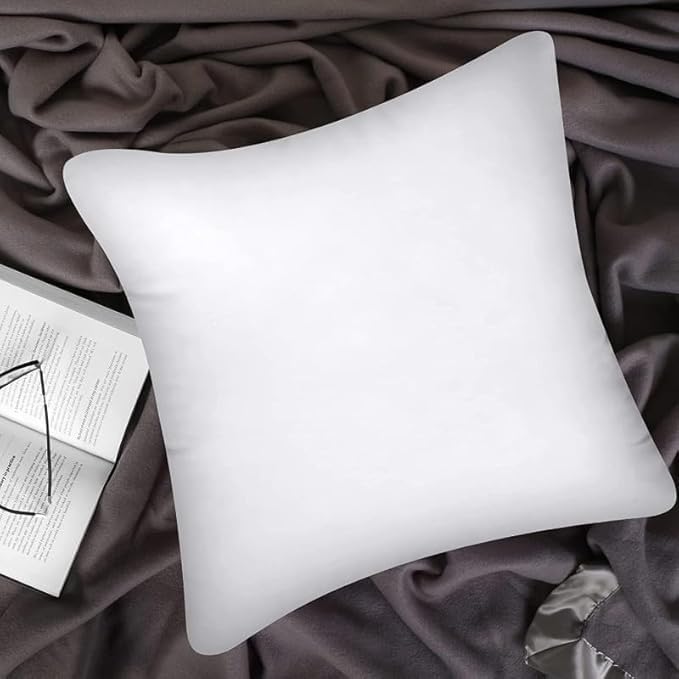Harmony Home Luxury Cushion Filler, Decorative Pillow Inserts (Pack of 4, White) - Square Indoor Bed and Couch Pillows - Hollowfibre Cushion Fillers (Pack of 4, 50 x 50 cm) - Image 3