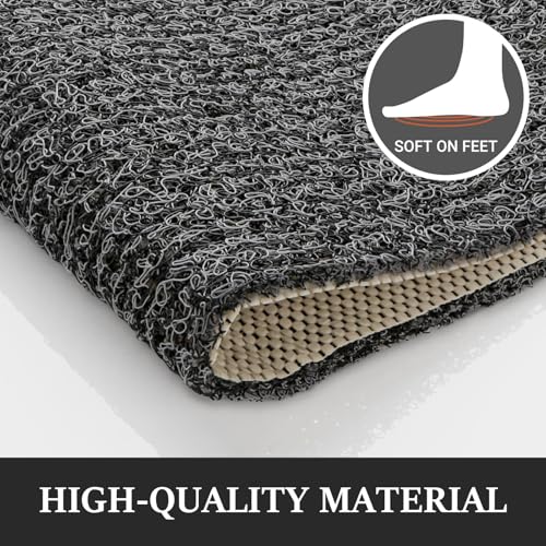 LuxStep Shower Mat Bathtub Mat,24x16 inch, Non-Slip Bath Mat with Drain, Quick Drying PVC Loofah Bathmat for Tub,Shower,Bathroom (Phthalate Free,Black) - Image 5