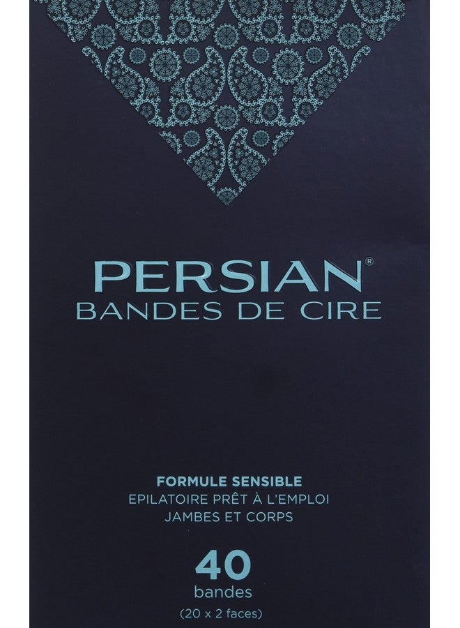 Persian Ersian Legs & Body Wax Strips (40 Strips) Hair Removal Waxing Strips For Legs Body Bikini Arms Underarms With After Care Oil Pack Of 1 (Csb) - Image 3