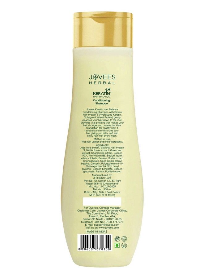 Jovees Keratin Hair Balance Conditioning Shampoo 300 Ml - Image 3