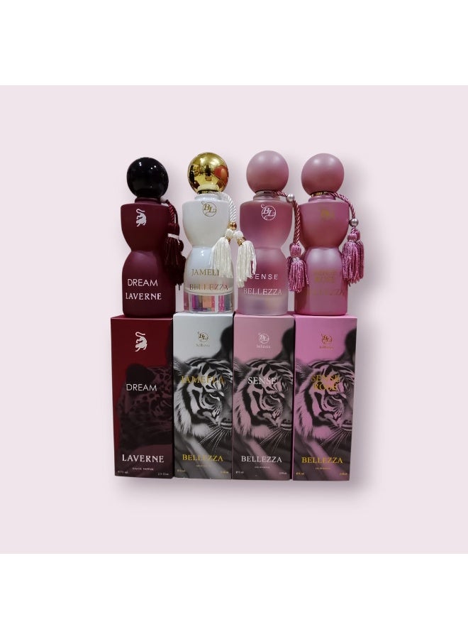 بيليزا مجموعة عطور متنوعة، 4 قطع، 75 مل