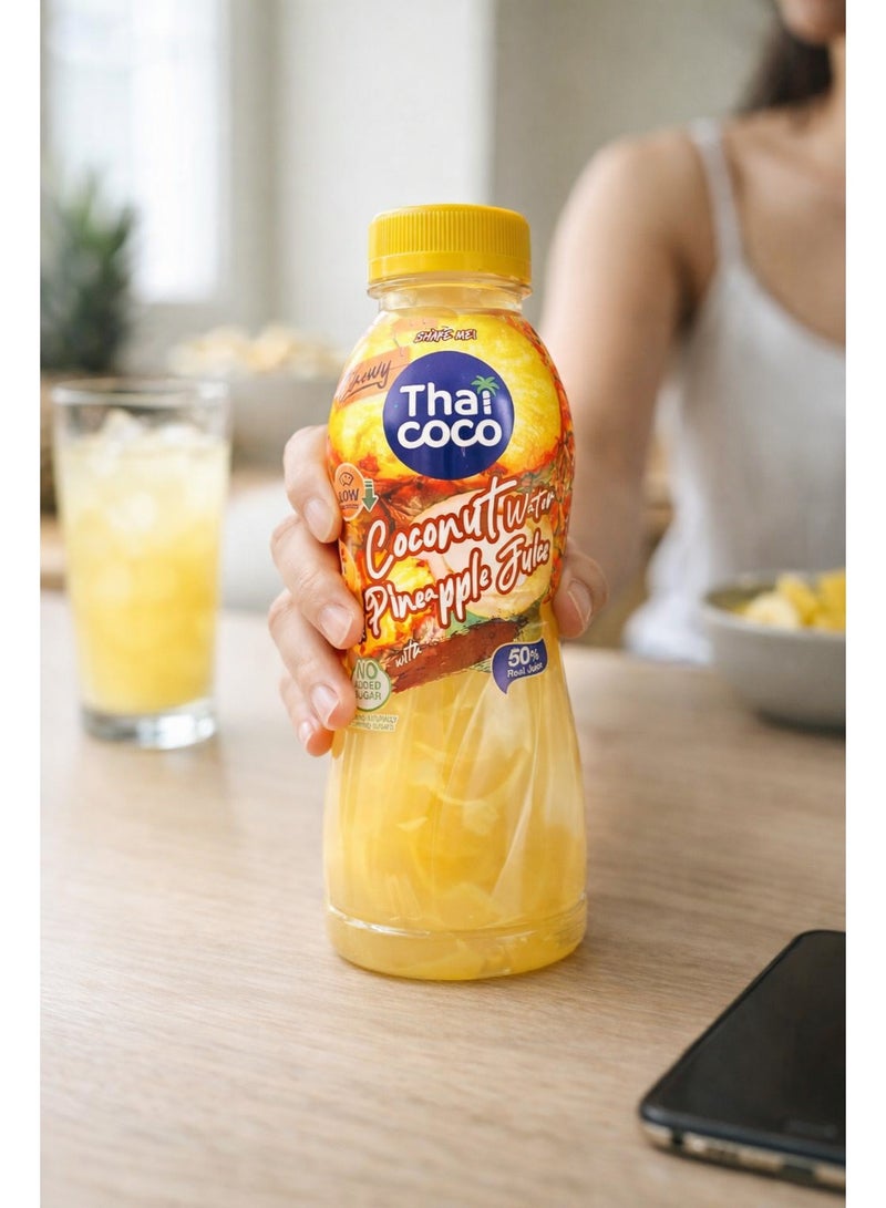 Thai Coco Coconut Water & Pineapple Juice with Nata de Coco 320ml - Image 2
