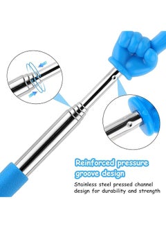 erorex Telescopic Teachers Pointer 3Pcs Extendable Pointing Stick Retractable Pointer Whiteboard Pointer Hand Pointer Stick For Teacher Classroom Aids Pink Blue Green  - Image 3
