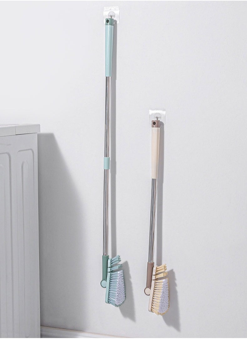 Long Handled Triangular Head Floor Brush for Deep Cleaning - Ideal for Crevices and Blankets