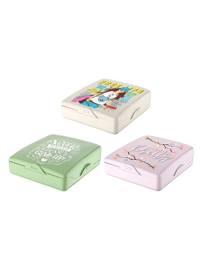 Plan A - Women Sanitary Pads Storage Box, 2-Way Plastic Female Sanitary Pads Case, Travel Container Durable and Lightweight, Menstrual Pads Storage Box for Girls and Women - Random Colors - Image 1