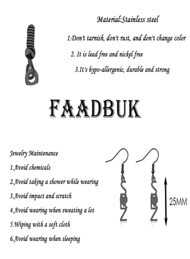 FAADBUK Stay Fan Gift Stay Earring Boygroup Boyband Singer Gifts (ZOO BLK Earring) - Image 2