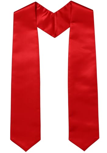 Newrara Graduation Stole (Red) - Image 1