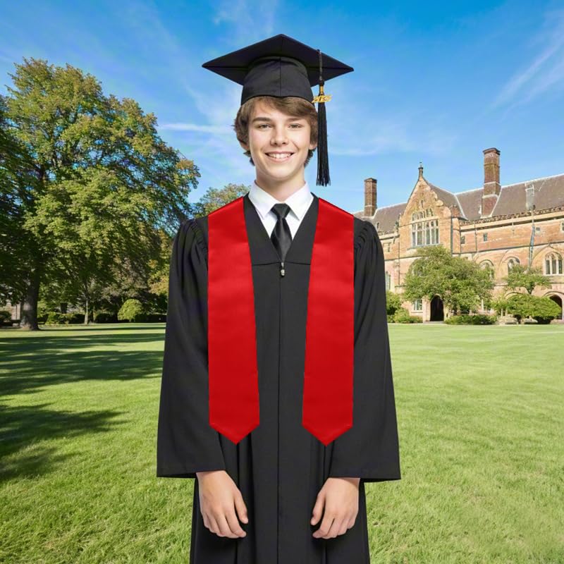 Newrara Graduation Stole (Red) - Image 4