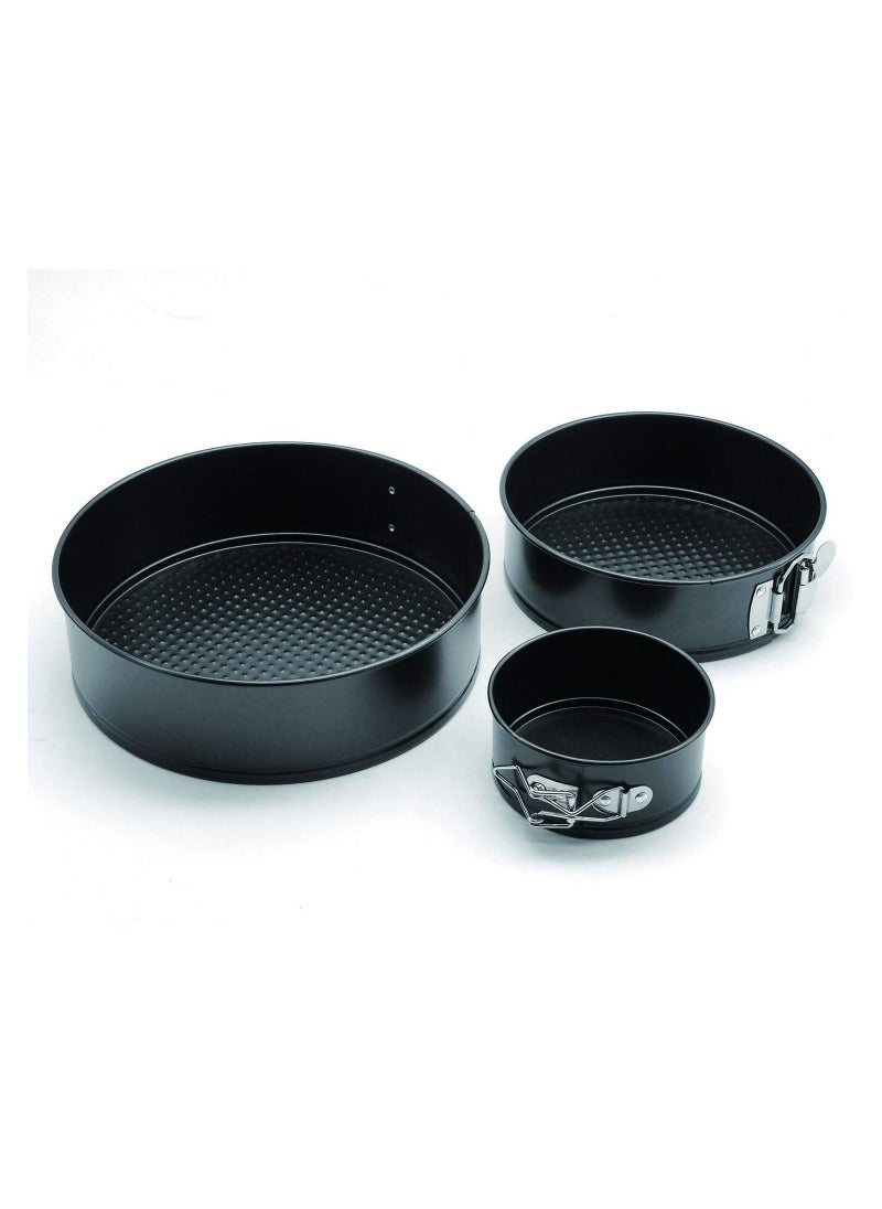 Yuroochii - Springform Cake Pan Set Of 3 (4,7,9 Inch) - Round Nonstick Baking Pans Spring Form For Cheesecake, Cake Pan/Springform Cake Tin/Cheesecake Pan Set with Removable Bottom - Image 1