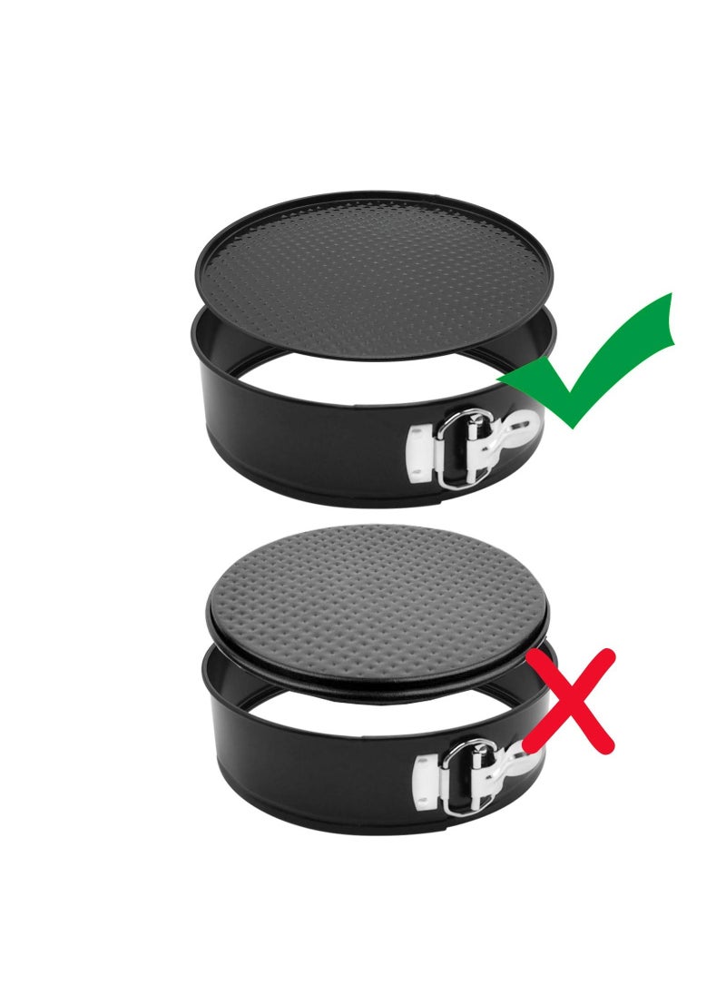 Yuroochii - Springform Cake Pan Set Of 3 (4,7,9 Inch) - Round Nonstick Baking Pans Spring Form For Cheesecake, Cake Pan/Springform Cake Tin/Cheesecake Pan Set with Removable Bottom - Image 1