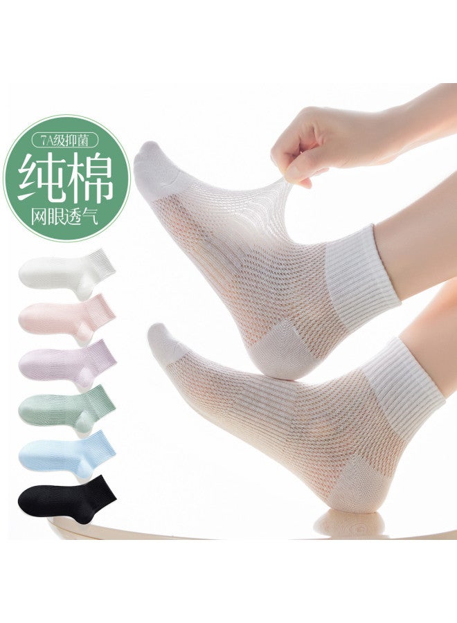 Fenton 6 Pairs Sports Breathable Low-cut Socks Summer Thin Mesh Socks For Women - Image 3