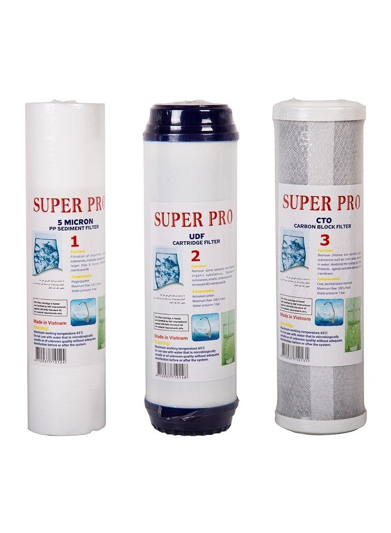 3 Piece Stages Of Domestic Desalination Device Set