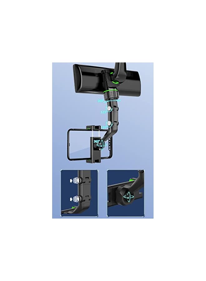 PROMASS 360 Degree Rotating Rearview Mirror for 4.0-6.1in Mobile (Green)  - Image 4