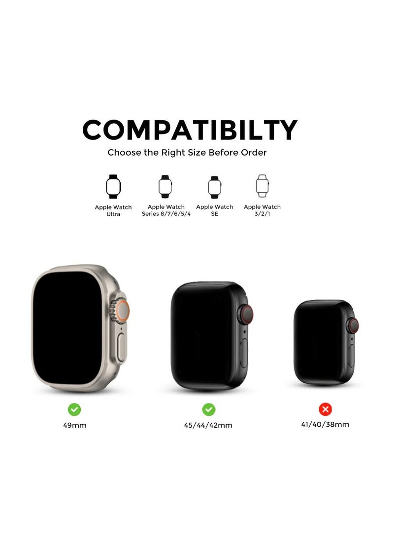 JAJEEK Stainless Steel Strap for iWatch 49mm, 46mm, 45mm, 44mm, 42mm – Silver Metal Replacement Band for Apple Watch Ultra 3, Ultra 2, Ultra, Series 10, 9, 8, 7, SE, 6, 5, 4, 3, 2, 1 – Durable, Adjustable, Stylish Design - Image 1