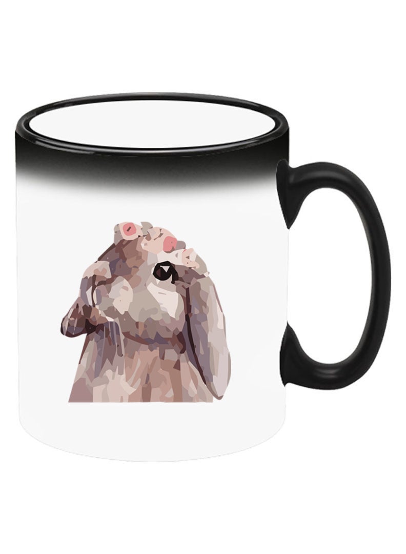 Theodor Color Changing Heat Sensitive Ceramic Mug, Image Revealed When HOT Liquid is Added! Rabbit - Image 2