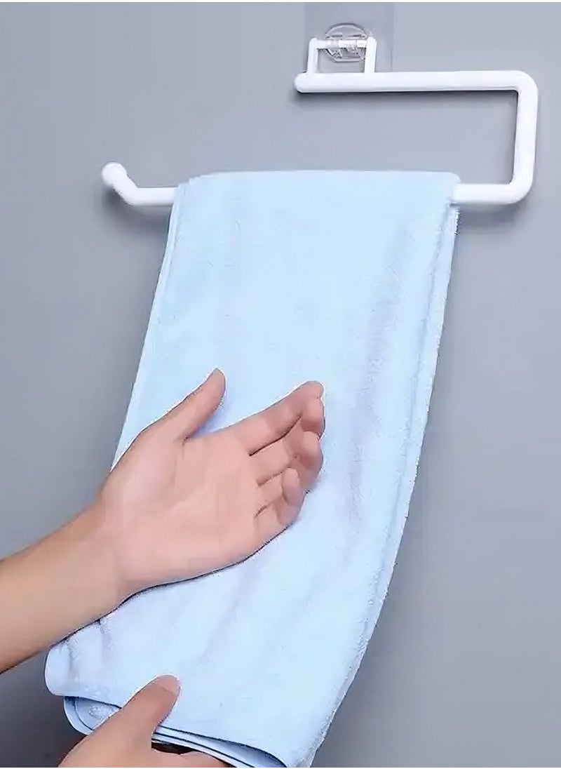 OQUERA 2 Set Rotatable Multipurpose Holder: Versatile Tissue Holder, Heavy-Duty Bathroom Towel Racks. Ideal for Kitchen, Toilet Paper, Bath Towels, Loofahs, and More. Efficient Kitchen and Bath Organization  - Image 4