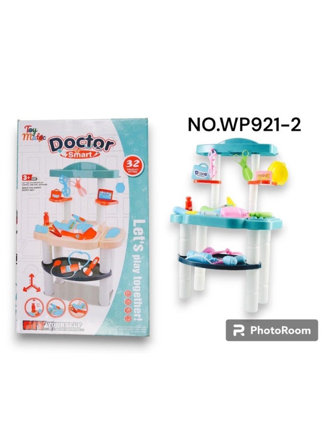 Toy Matic DIY Doctor Smart Playset 32 Pieces Lets Play Together High Quality For Kids Case,Medical Role Play Educational Toy,Doctor Playset for Boys Girls Ages 3+  - Image 3