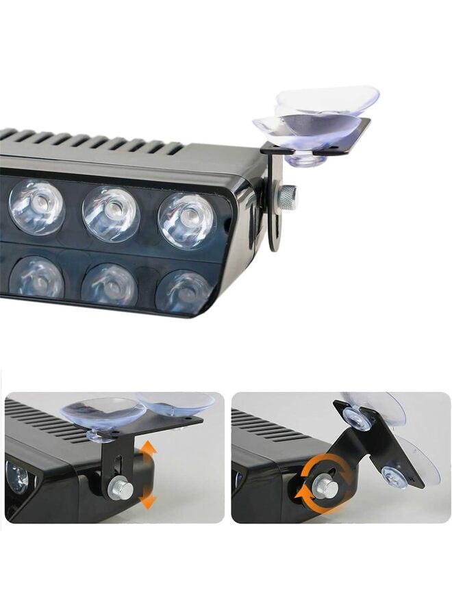 LED red and blue strobe lights, red and blue LED suction cup style instrument panel interior lights - Image 3