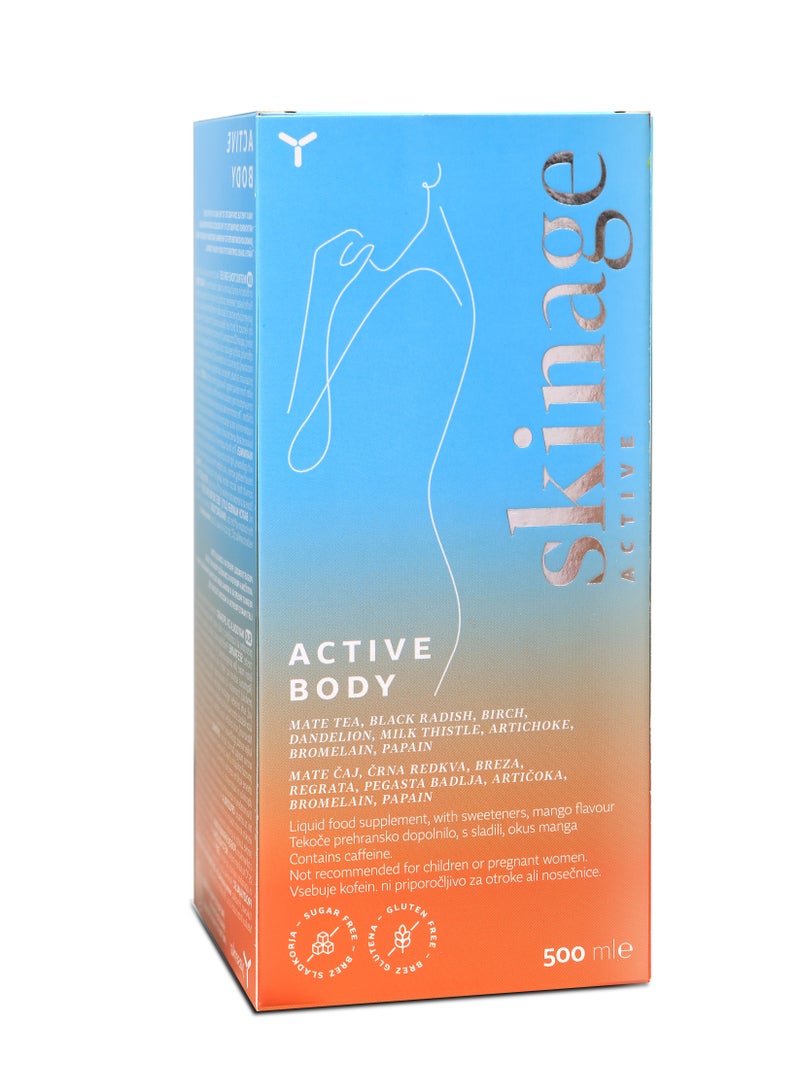 Yasenka Skinage Active Body 500ml – Detox & Metabolism Boosting Formula  - Image 1