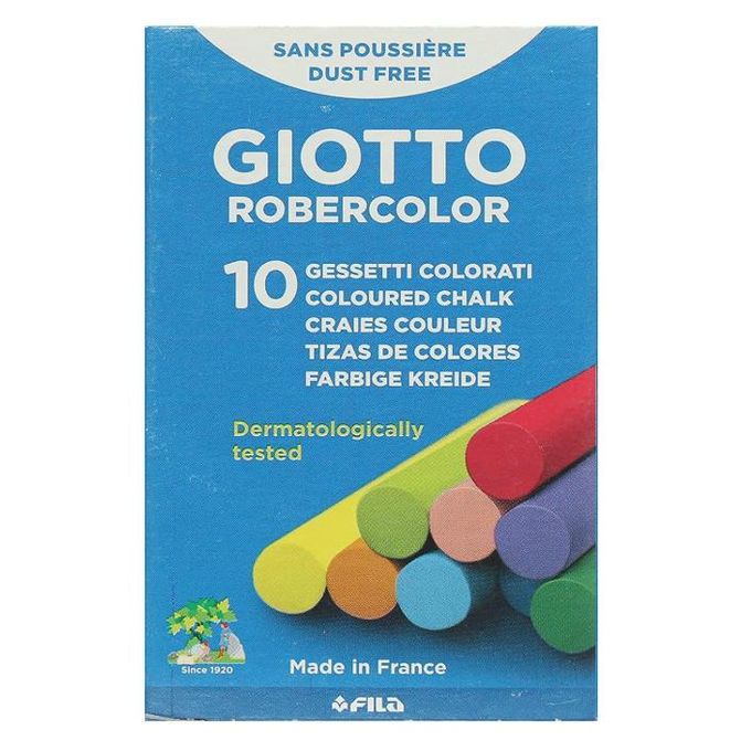 Giotto French Chalkboard Chalk - Multicolor