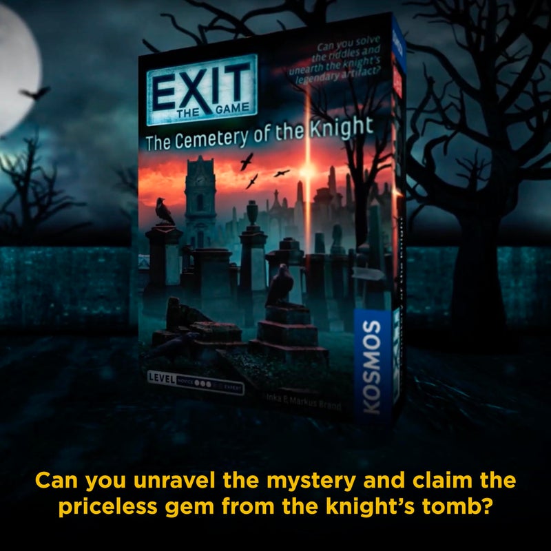 Thames & Kosmos EXIT: The Cemetery of The Knight| Escape Room Game in a Box| EXIT: The Game â€“ A Kosmos Game | Family â€“ Friendly, Card-Based at-Home Escape Room Experience for 1 to 4 Players, Ages 12+ - Image 5