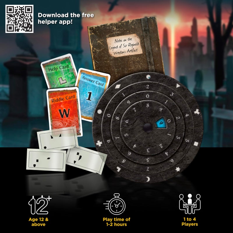 Thames & Kosmos EXIT: The Cemetery of The Knight| Escape Room Game in a Box| EXIT: The Game â€“ A Kosmos Game | Family â€“ Friendly, Card-Based at-Home Escape Room Experience for 1 to 4 Players, Ages 12+ - Image 2