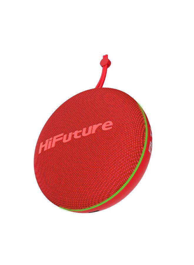 HiFuture Altus 10W Wireless Ultra Portable Speaker, 8hrs Playtime & Waterproof, Red - Image 2