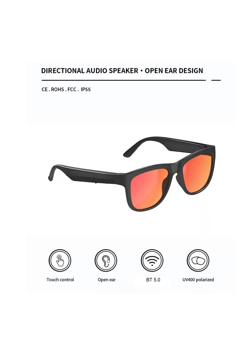 GS01 Smart Sunglasses, Outdoor Cycle Sunglasses, with Wireless BT5.0 Stereo Headset, Mic, for Hands-Free Calling, Music Audio - Image 3