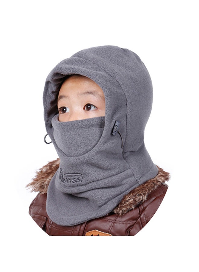 ZZLAY Kids Children's Balaclava Hat Fleece Ski Face Mask Winter Cap Adjustable Double Neck Warmer - Image 1