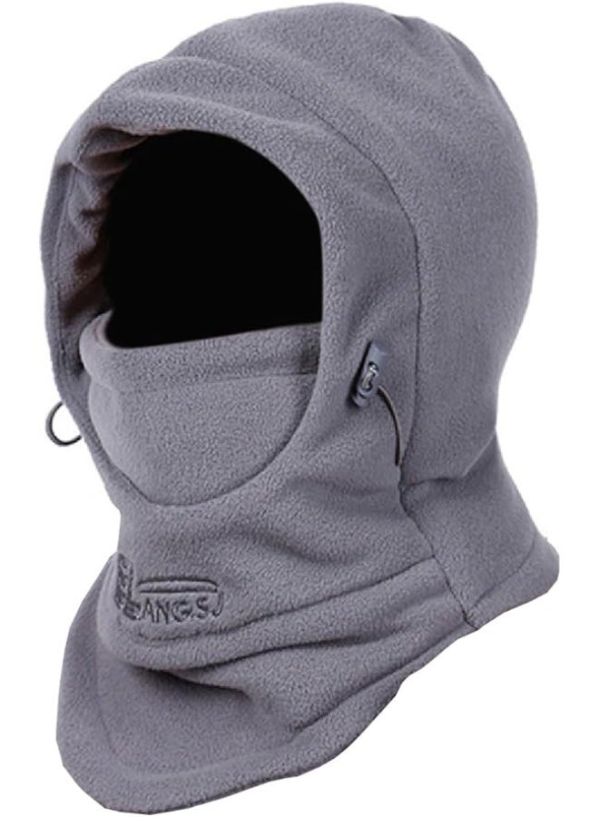 ZZLAY Kids Children's Balaclava Hat Fleece Ski Face Mask Winter Cap Adjustable Double Neck Warmer - Image 2