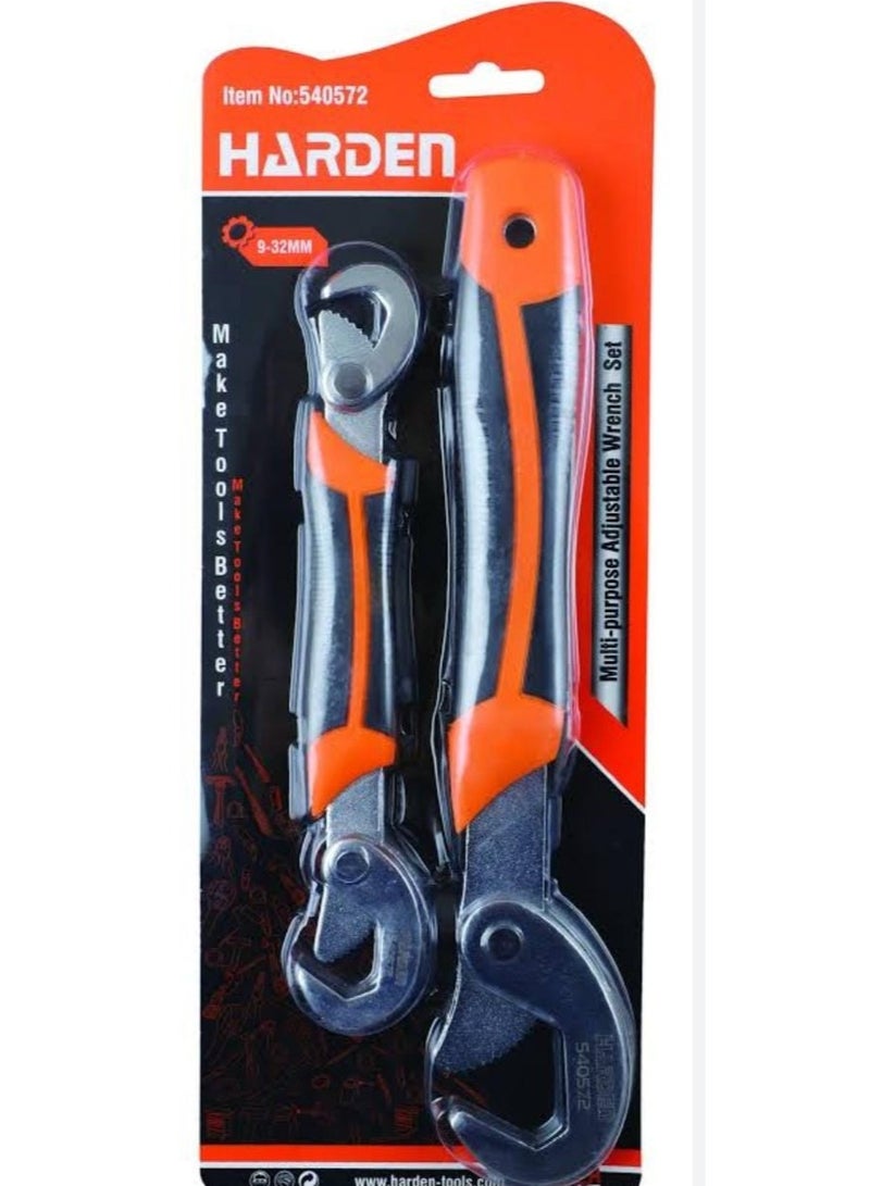 Harden Bent Wrench 2 Pieces Multicolour 9-32mm - Image 2