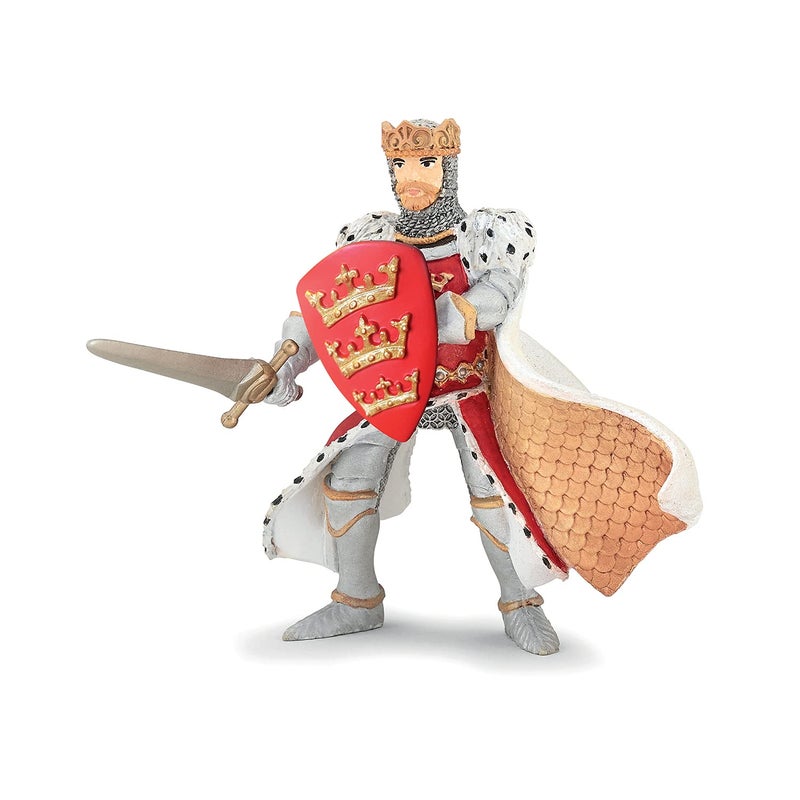 Papo HandPainted Figurine MedievalFantasy Red King Arthur 39950 Collectible for Children Suitable for Boys and Girls from 3 Years Old - Image 3
